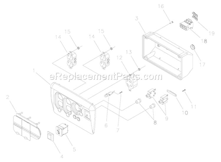 Page B Diagram and Parts List for 030387-0  Briggs and Stratton Generator